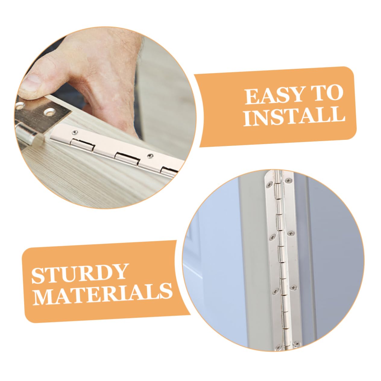 FUNOMOCYA 2pcs Wooden Box Hinge Piano Hinge for Jewelry Box Smooth Surface Safe Handling