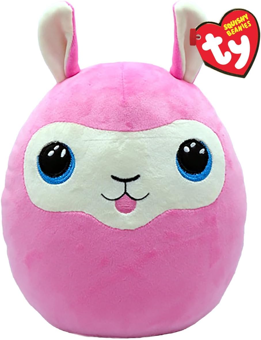 Ty Lana Lama Squish a Boo 10 Inch - Squishy Beanies for Children, Baby Soft Plush Toys - Collector's Friendly Cuddly Teddy