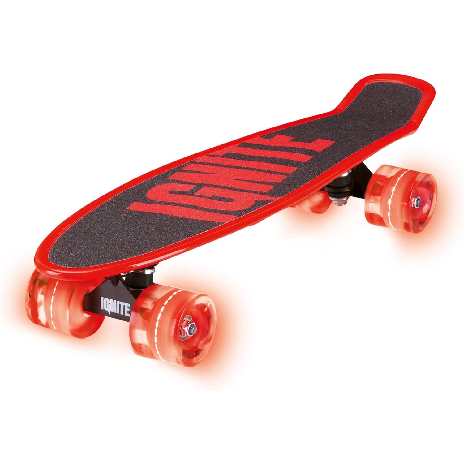 Mondo Toys - Ignite Tyro Red - Skateboard ruote poliuretano luminose - pedana misura 55 x 15, Colore Rosso, 25543