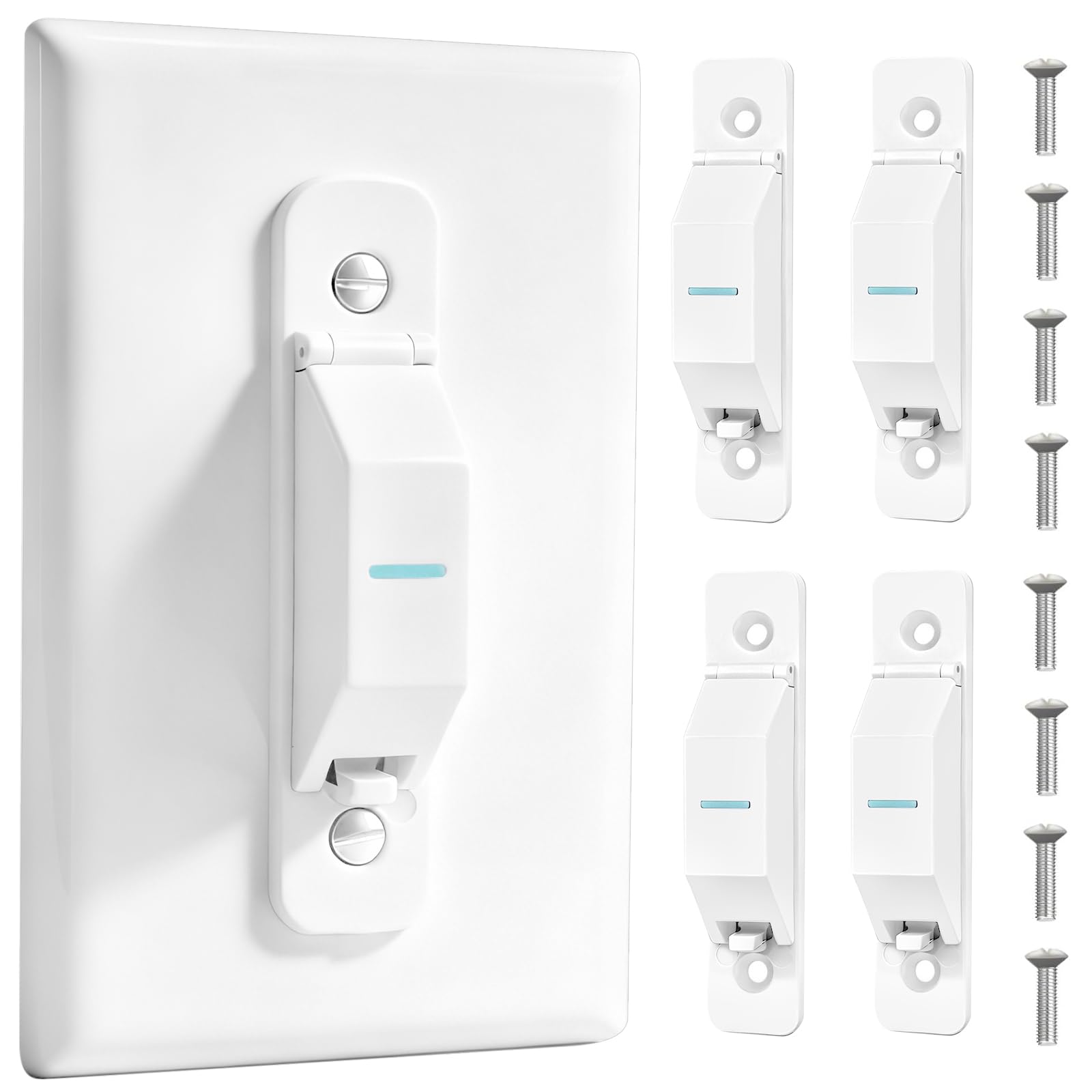 Gebena 4 Pack Light Switch Cover Guard - electrical safety | Mubboo