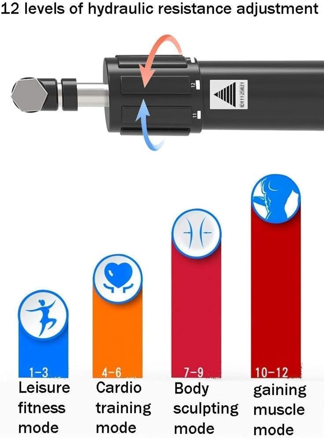 Adjustable Rowing Machine for Home Use Foldable Indoor Exercise Equipment with 12 Level Adjustable Resistance Hd Data Display for All People