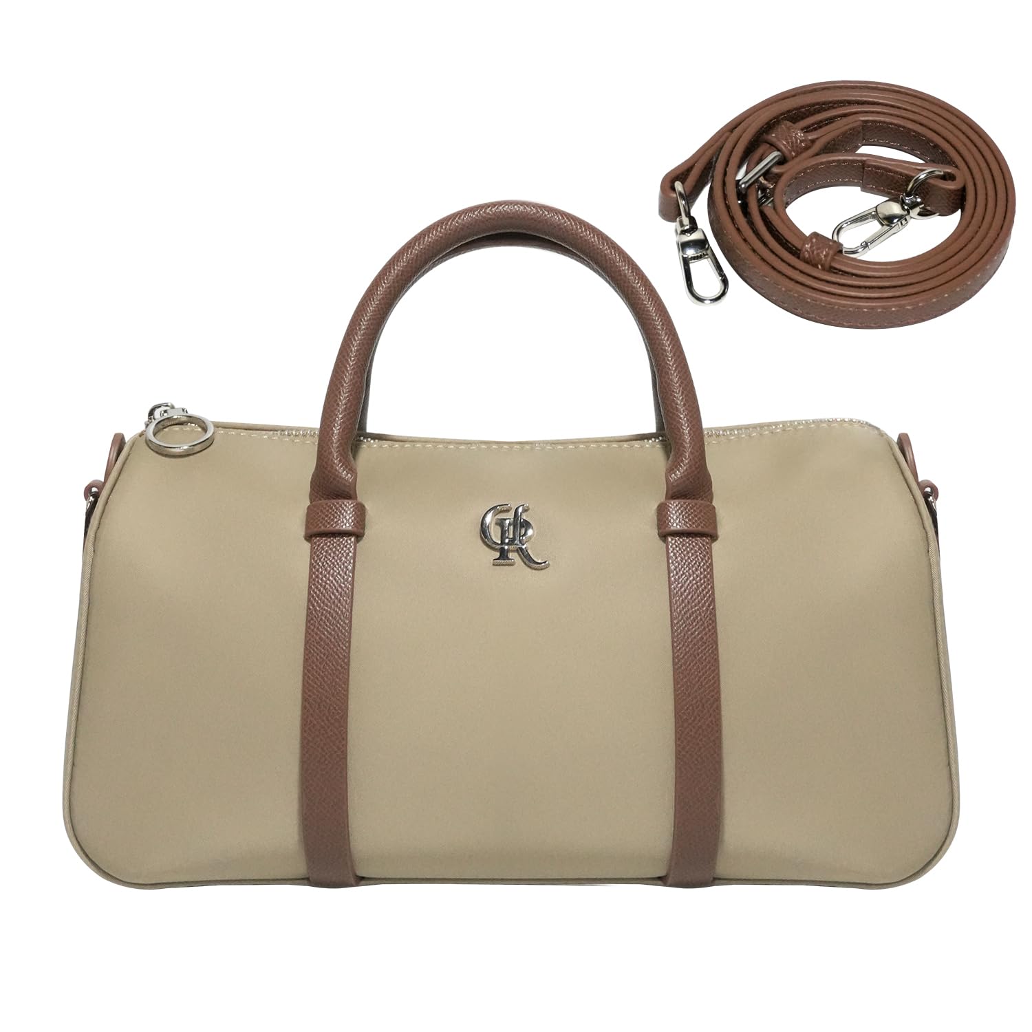 DURV Boston Barrel Crossbody Bag Retro Duffle Top Handle Handbag Purse
