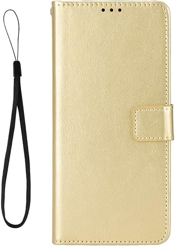 Case Suitable for ZTE Nubia Red Magic 8 Pro+,Standing Design Leather Flip Case,Phone case with Wallet Card Slots Gold