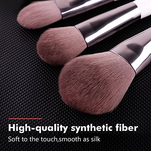 Docolor 8 pezzi ovale set di pennelli viso