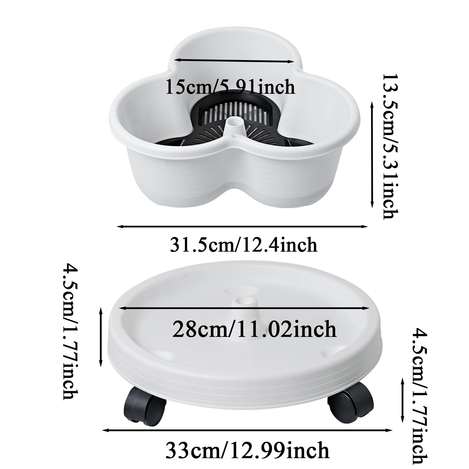Torre Cultivo Vertical Kit De Cultivo En Contenedores Apilables por Niveles | de Cultivo en Torre de Jardín Apilable Accesorios De Jardinería Macetas Para Suculentas Flores Fresas Int