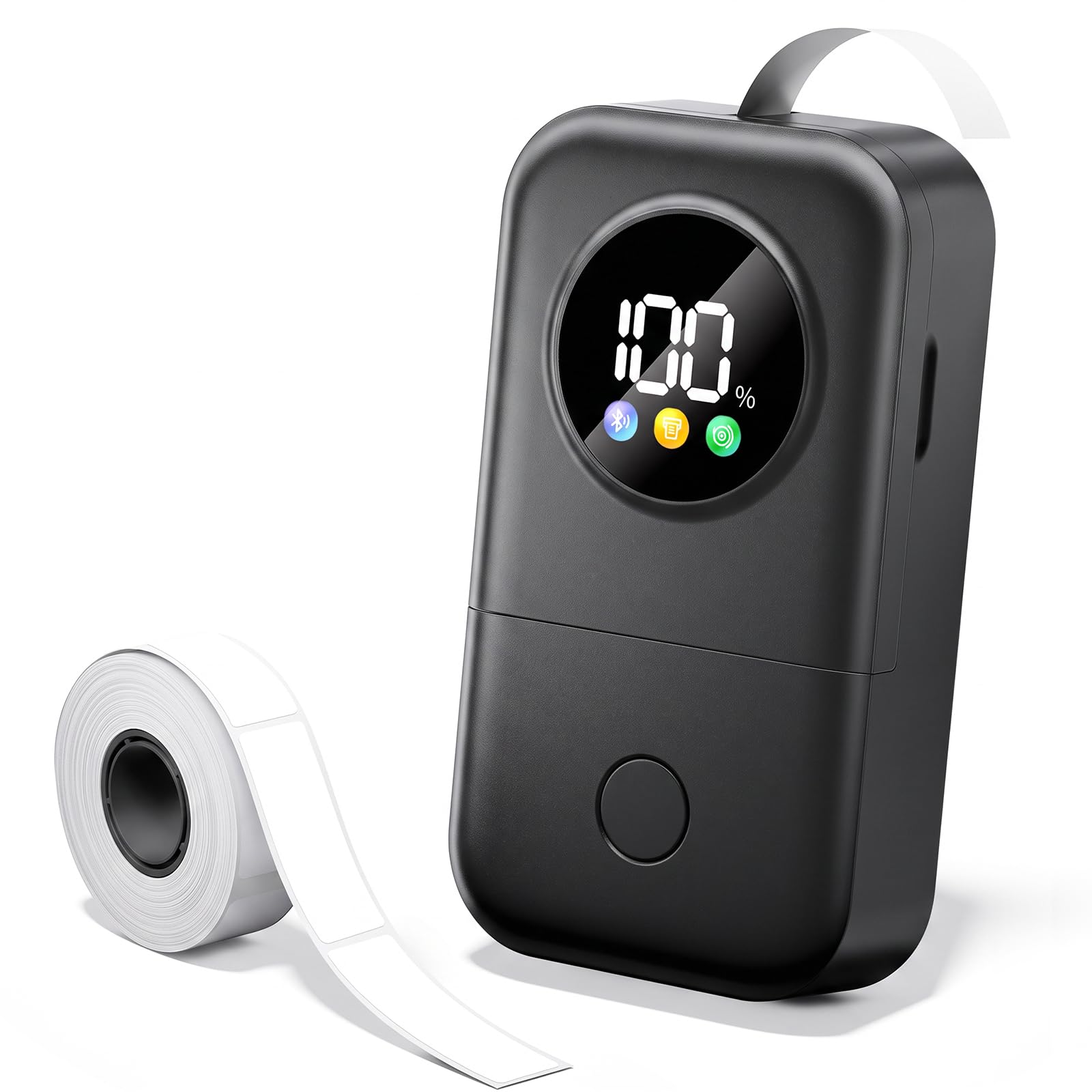 Phomemo D30D label maker, LED Screen Bluetooth Label printer with 1 Tape