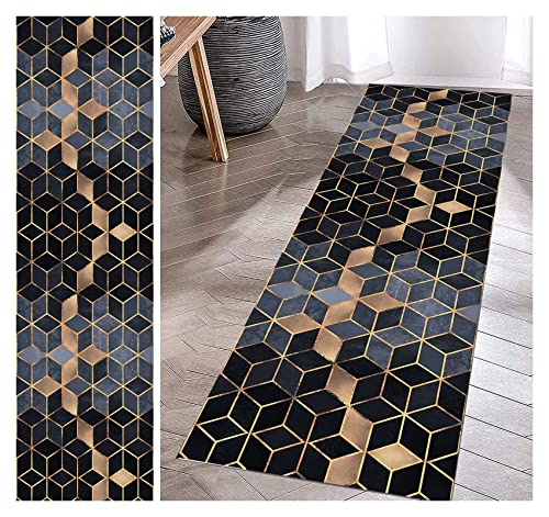 Teppich Läufer Flur rutschfest 70x140cm Teppichläufer Waschbar Multi Stil Eingangsteppich...
