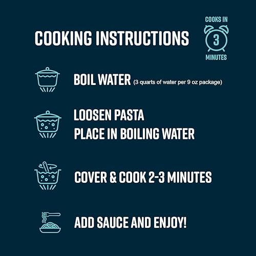 Miniatura 14 de Paquete variado de pasta sin gluten de Taste Republic, cocina en 4 minutos o menos, fideos sin gluten, fettuccine de espinacas, tortellini de 4