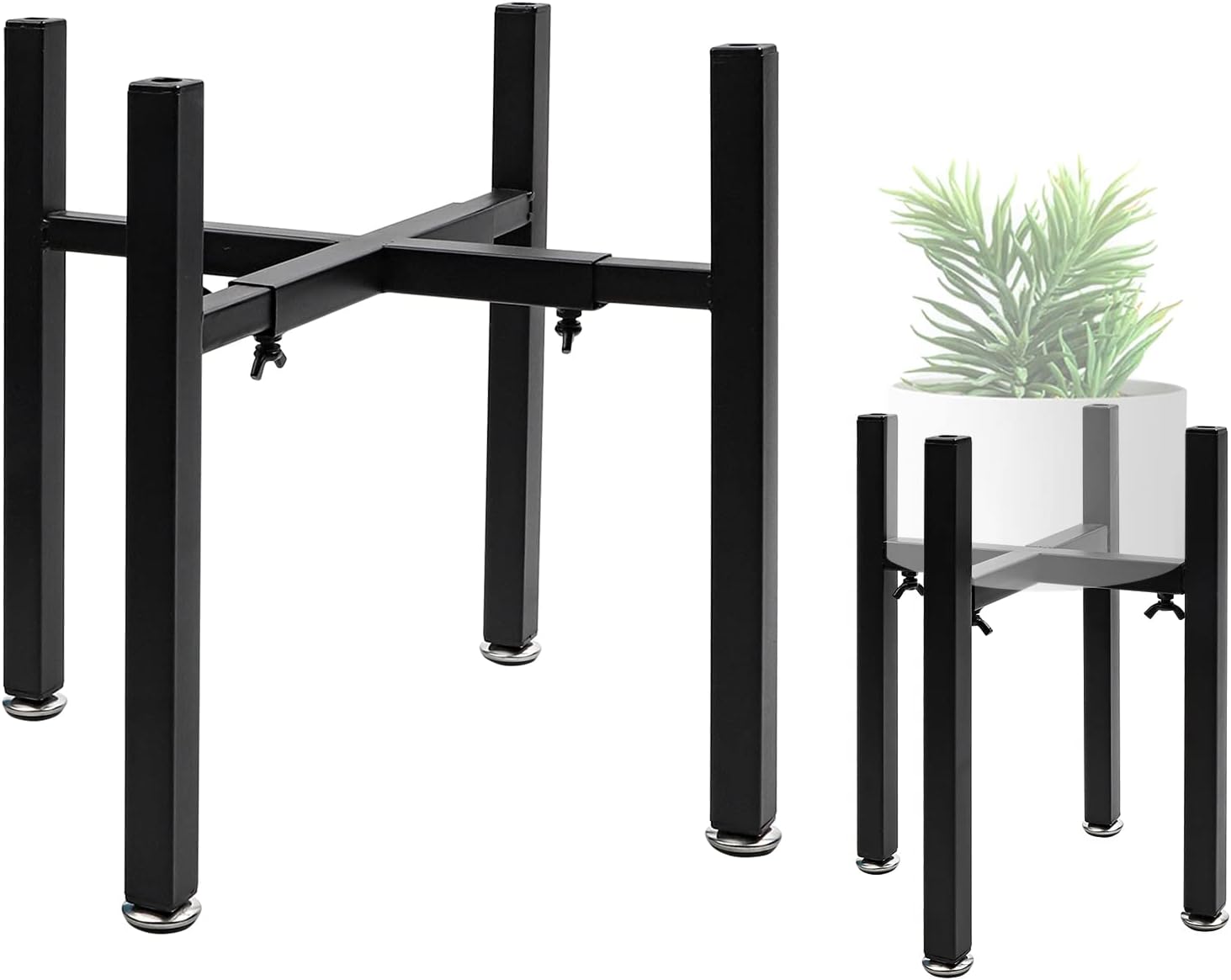Produktbild von Pflanzenregal Outdoor, Blumenregal Metall, 4 Ebenen, Blumenständer Für Innen Draußen Garten
