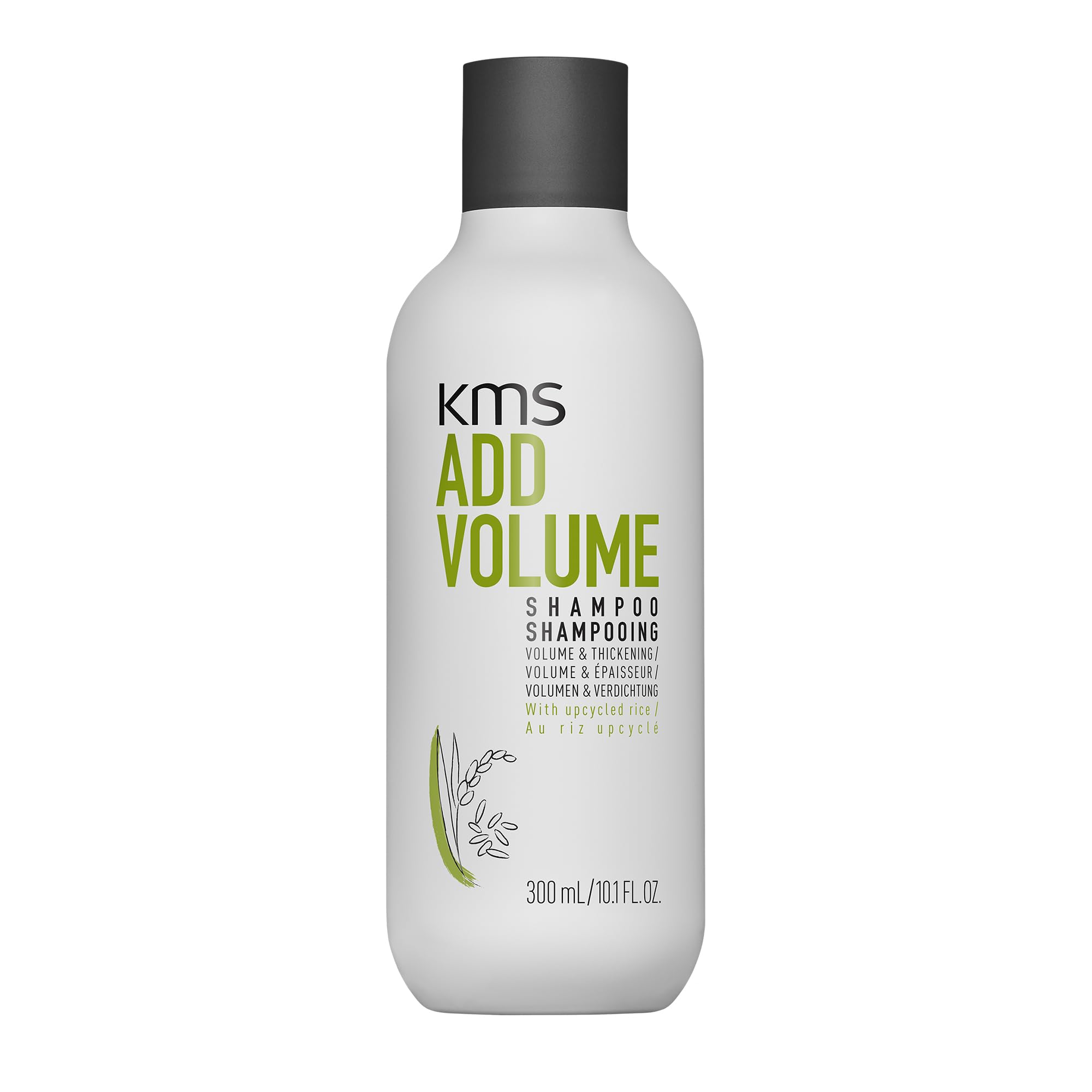 KMS AddVolume Shampoo, for Fine to Medium Hair Boosts Volume & Thickness, Vegan & PETA Approved, 300ml, White, 300 ml (Pack of 1)