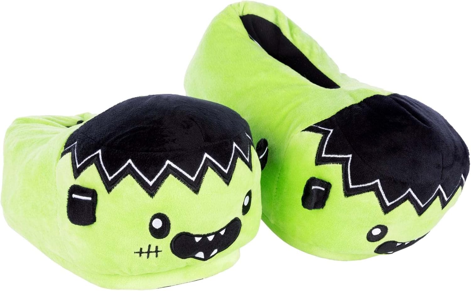 Fun Costumes Adult Green Frankenstein Slippers - Cozy Comfort