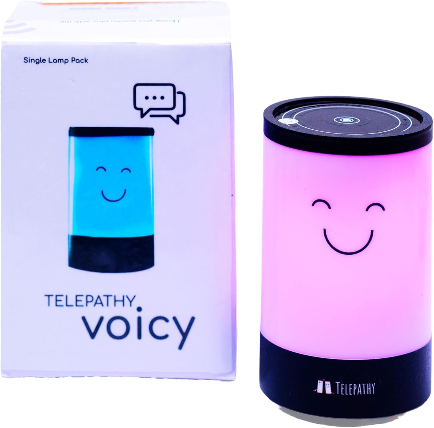 Telepathy Voicy - Communicate with Your Loved Ones in The Language of Light, Music & Voice | Long Distance Relationship Gifts for Couples, Boyfriend, Girlfriend (Light + Voice, One Lamp)