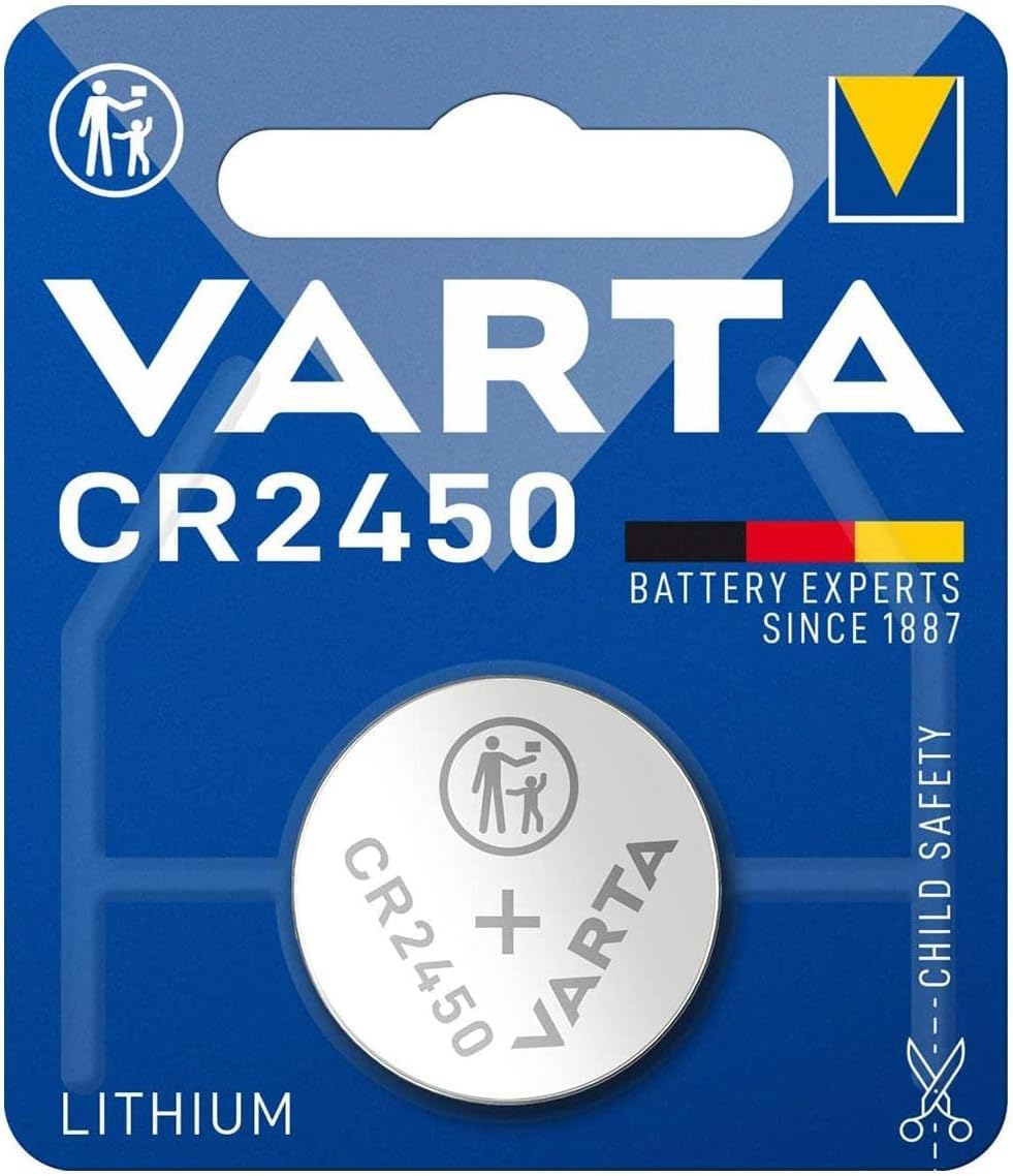 Varta Lityum pil CR 2450, 560 mAh, 3 V, tekli blister