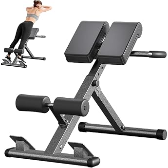 Back Trainer Folding Hyperextension Roman Chair 8 Adjustable 150 kg