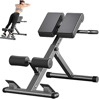 Rückentrainer, Klappbare Hyperextension-Roman Chair, Hyperextensionsbank Rückenverlängerung römischer Stuhl 150 kg, Rückenstrecker für Zuhause, 8 Verstellbare, Oberschenkelmuskulatur und Bauchmuskeln