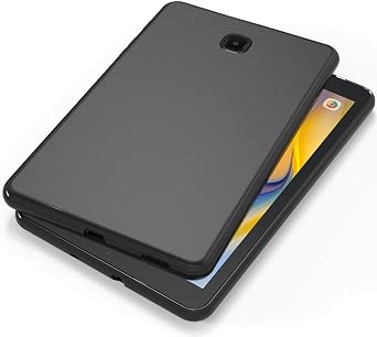 Case for Galaxy Tab A 8.0 2018, Slim Design Matte TPU Rubber Soft Skin Silicone Protective Case Cover for Samsung Galaxy Tab A 8.0 2018 SM-T387 Verizon/Sprint - Black