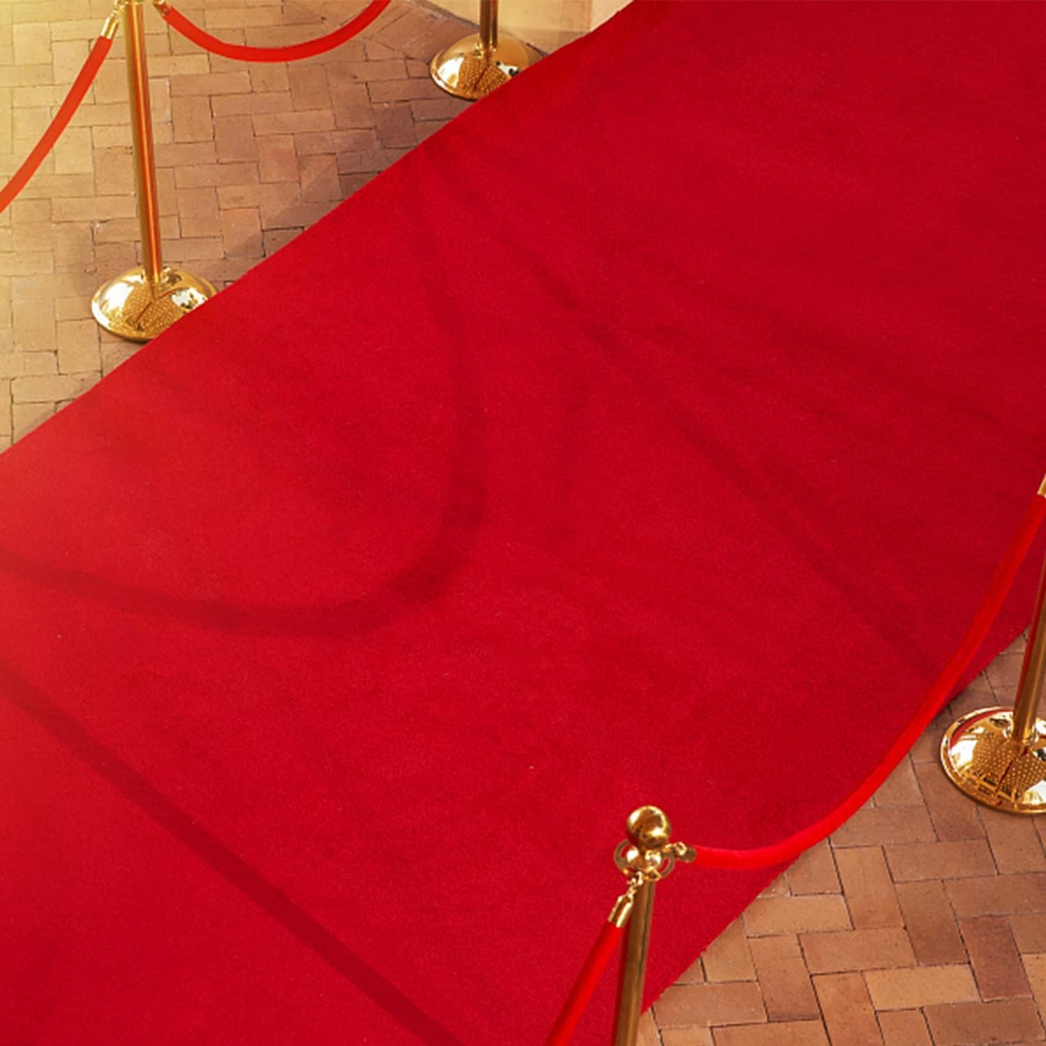 Tapis d'événement Rouge - 10 x 1 m - 5,5 mm - Chemin de mariage - Tapis de réception - Pour foires et événements