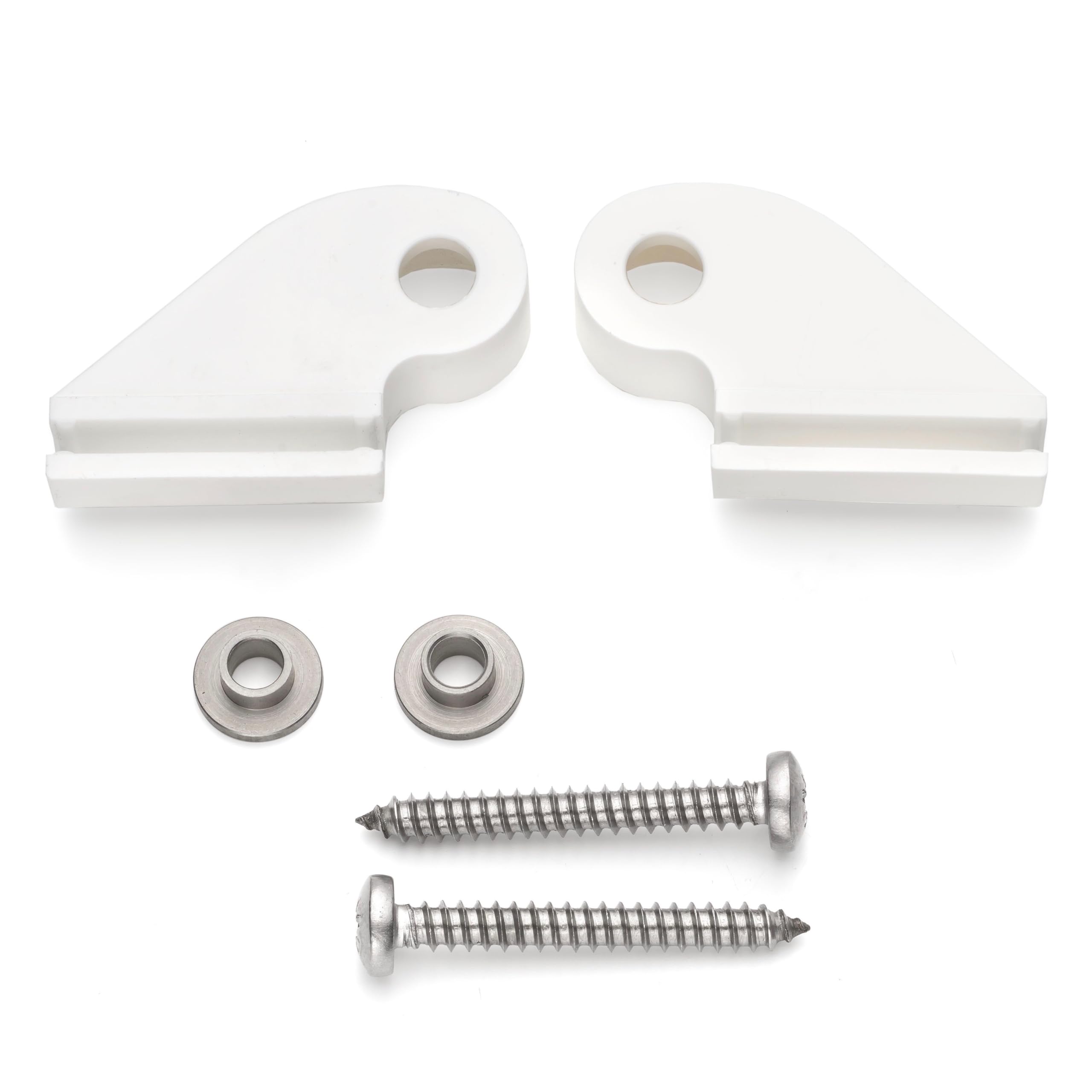 Set of 2 Shower Door Guides White SP11