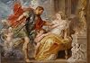 HCOTZHPY Oil Painting Canvas Wall Poster Wall Decoration Painting Mars and Rhea Silvia Painting by Peter Paul Rubens Classic Picture for Wall Decor 60x90cm
