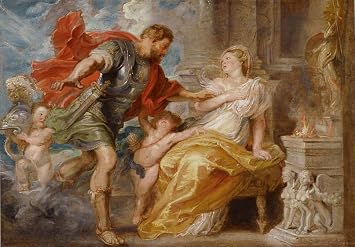 HCOTZHPY Oil Painting Canvas Wall Poster Wall Decoration Painting Mars and Rhea Silvia Painting by Peter Paul Rubens Classic Picture for Wall Decor 60x90cm