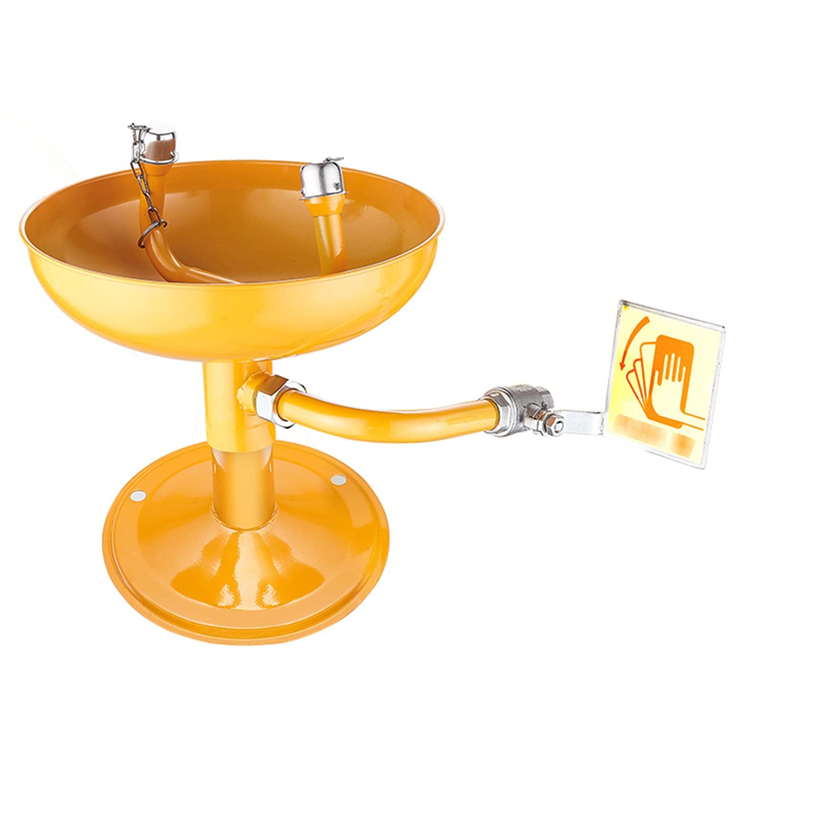 Station de Lavage oculaire, Station de Lavage oculaire en Acier Inoxydable 304 avec Couvercle Anti-poussière, Station de Lavage d'urgence des Yeux/du Visage, pour Usage Scolaire, Laboratoire