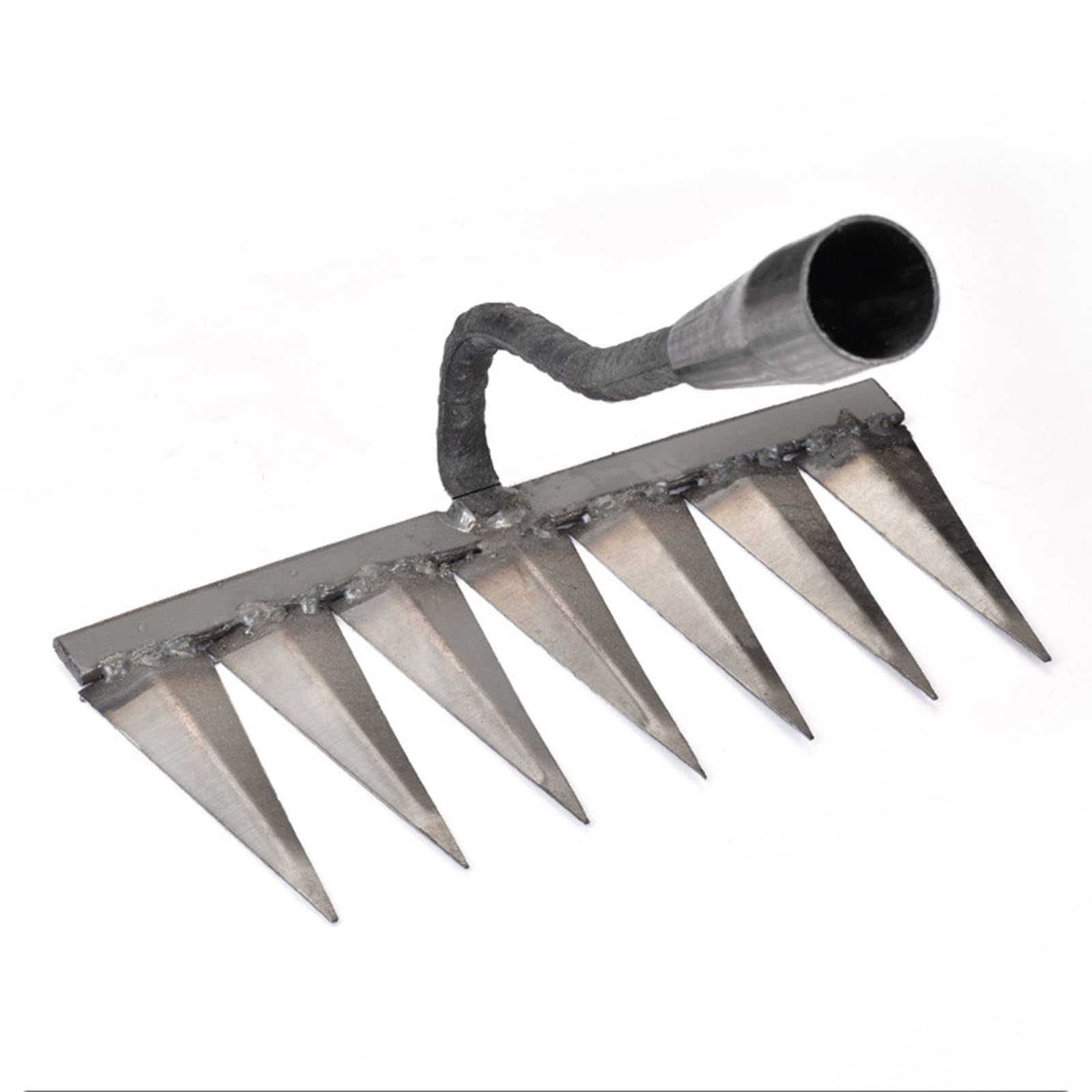 ＨＡＯＡＮＧＺＨＥ Garden Rake Heavy Duty Soil Rake, Carbon Steel Rake For Gardening, Garden Rake, Soil Rake, Leaf Rake, Turf Rake, Grass Cutter, Rake, Garden Tools, Einfach zu bedienen