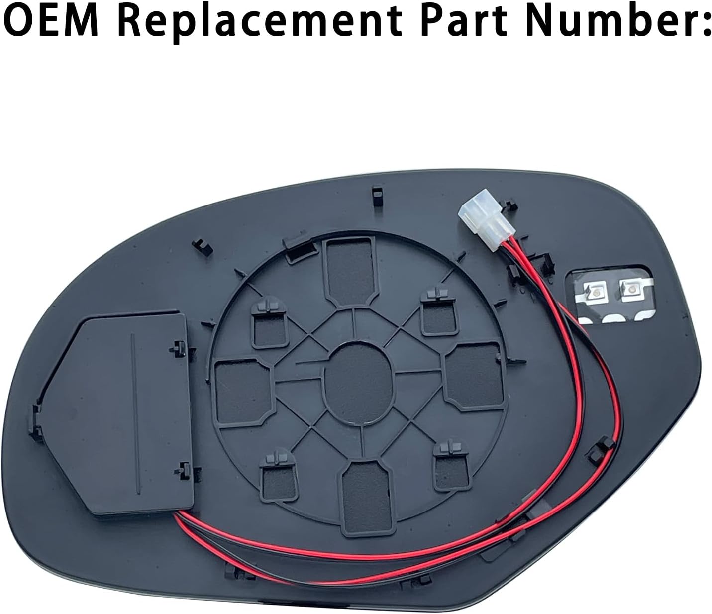 Passenger Side Mirror Replacement For Cadillac Escalade Suburban Tahoe GMC Yukon 2009-2014 - For Cadillac Escalade Side Mirror Glass With Rear Holder and Blind Spot Detection