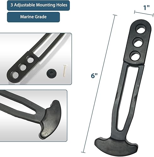 Miniatura 9 de Correa telescópica de escalera para barco yate, correa de goma, correa de retención segura con orificios de montaje ajustables para deportes