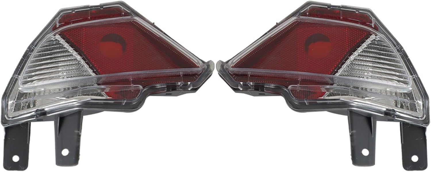 Silscvtt Bumper Tail Light Rear Reflector Assembly Halogen Replacement for Rav4 2016-2018 Driver and Passenger Side