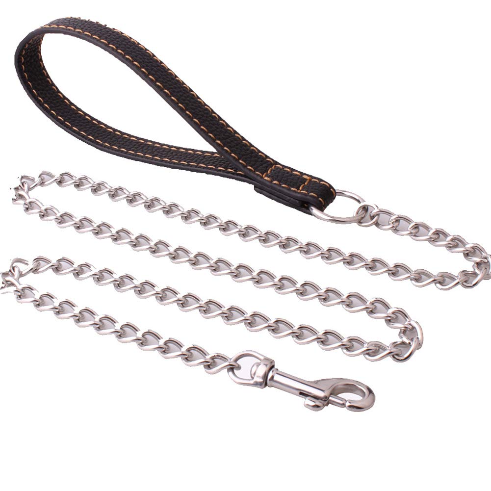 Correa para Perro de 8 mm con Cuerda de tracción de Acero Inoxidable antimordeduras para Perro