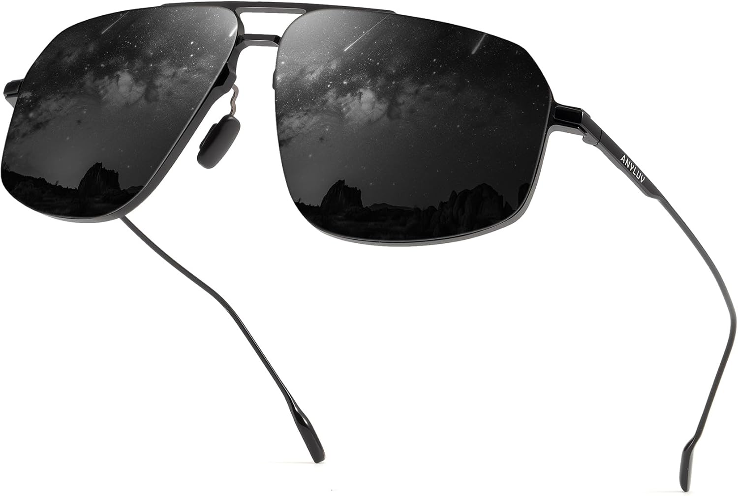 ANYLUV Polarized Sunglasses Men Aviator Mens Sunglasses, Pilot Sun Glasses Mens Womens UV400 Protection for Driving Fishing