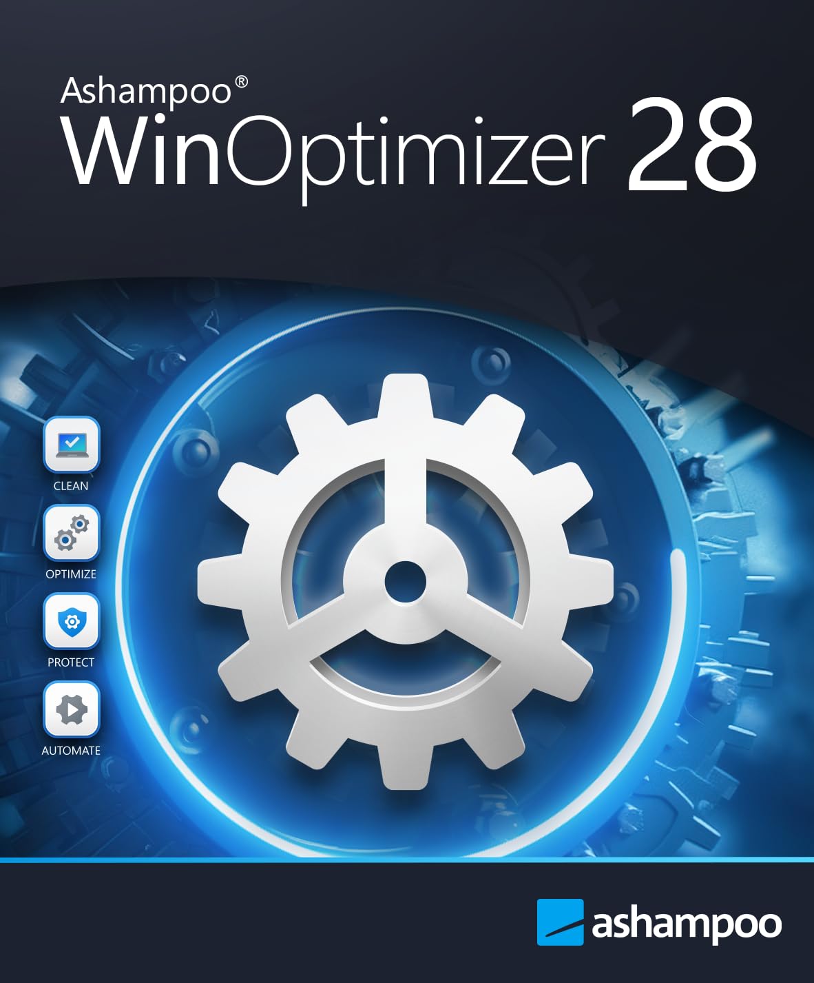 Ashampoo WinOptimizer 28 – PC Tuning Software für ein schnelles, schlankes und sicheres Windows | 1 Gerät | 1 Benutzer | PC Aktivierungscode per Product Key Card