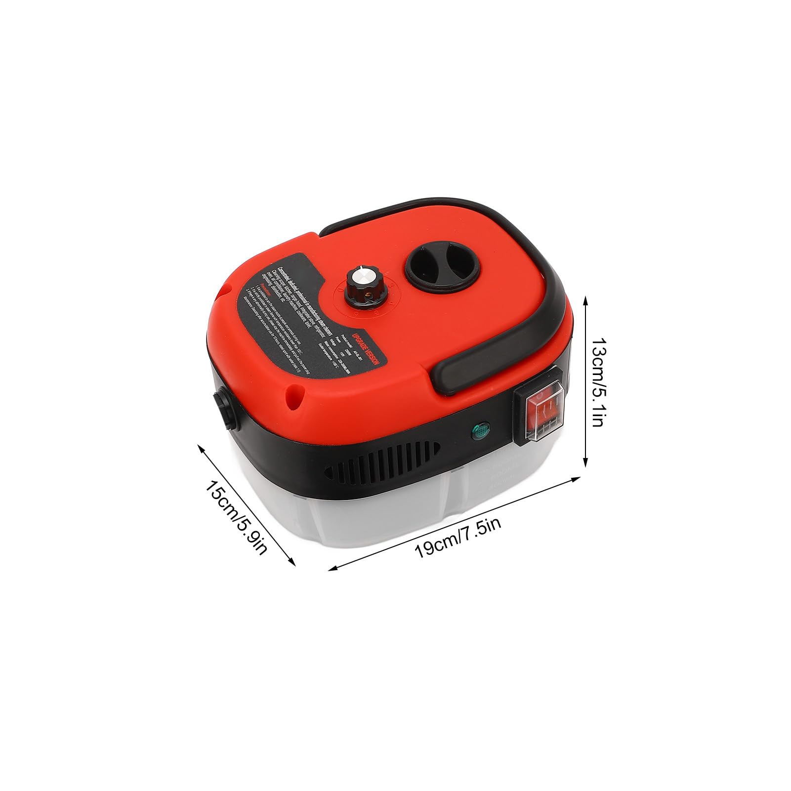 2500W Portable Nettoyeur Vapeur Portatif, Haute Température Sous Pression Nettoyeur Vapeur électrique Machine de Nettoyage à la Vapeur pour Cuisines, Voitures, Salles de Bain (Prise UE 220V)