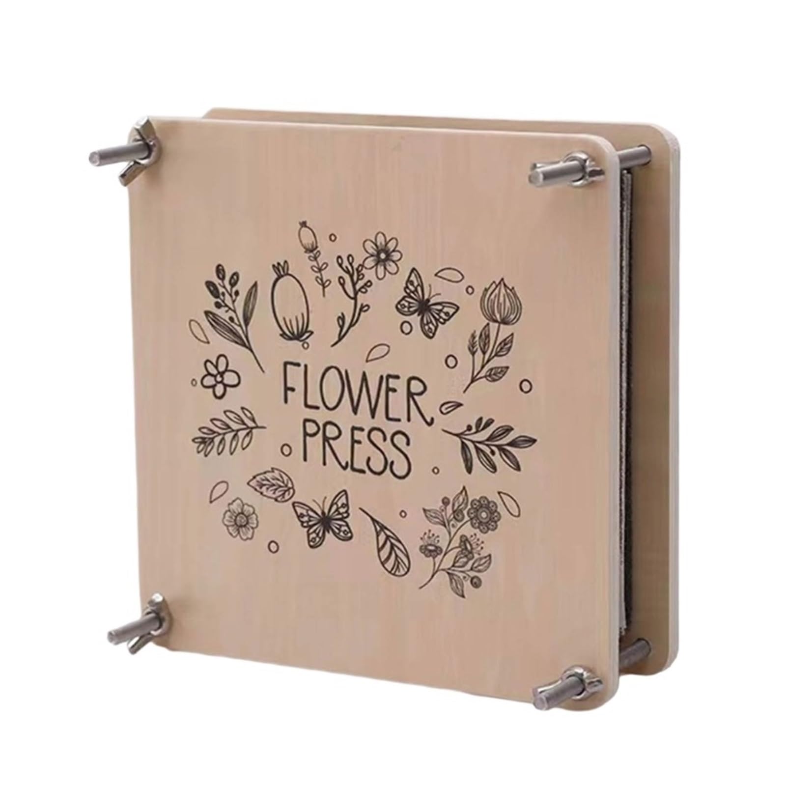 SUBLXPoten Flower Pressing Kit Wooden Flower Press Kits, & Plant Preservation for Adults Leaf(S)