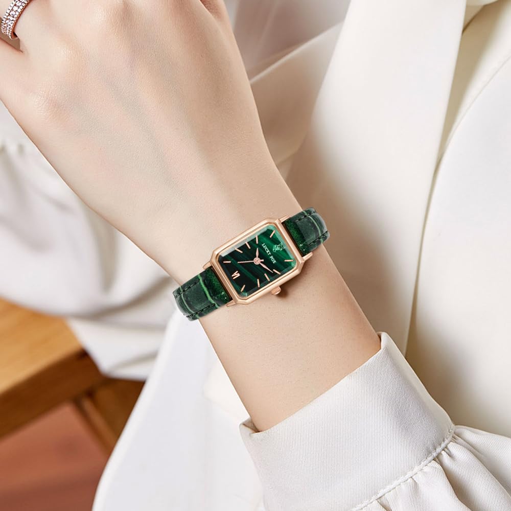 7-teiliges Armbanduhren-Set mit schickem Lederband, analog, Quarz-Armbanduhr, Vintage, eine Woche