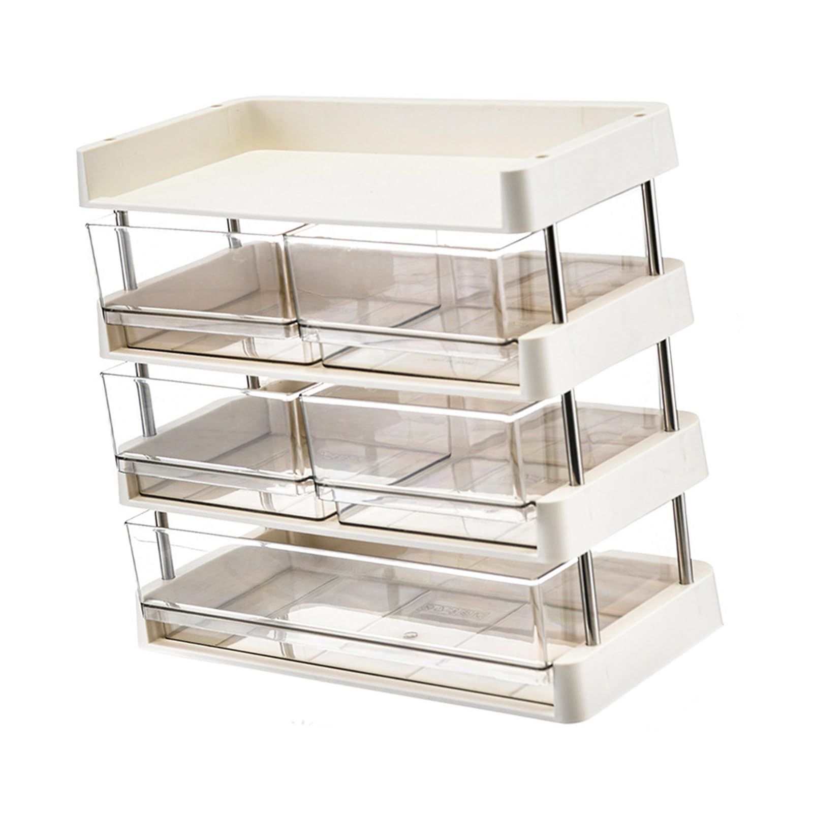 TFAOYS Space Saving Multiple Purpose Shelving Unit Easy Without Tool Setups Adjustable Layers Home Organization Multiple Layer Storage Organizers
