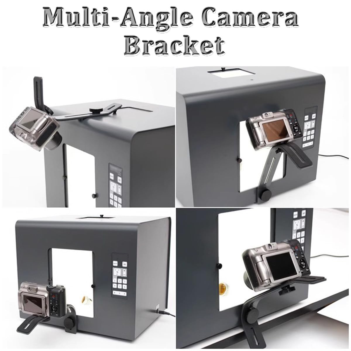 Kit De Boîte À Lumière pour Photographie De Bijoux, Source Lumineuse LED Multi-facettes, Mini Boîte À Lumière pour Studio Photo pour Prise De Vue (S)
