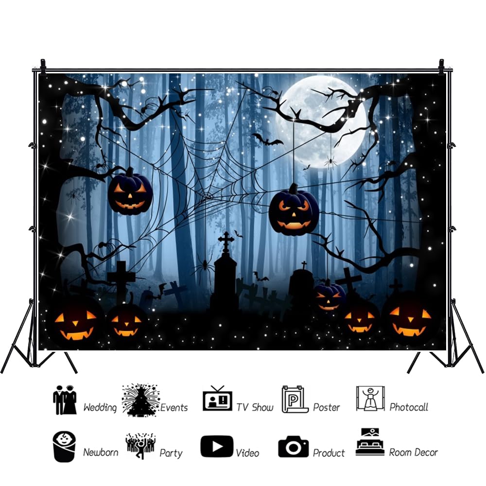 Amazon.co.jp: Qinunipoto 背景布 ハロウィン 夜の森 halloween Amazon.co.jp: Qinunipoto 背景布 ハロウィン 夜の森 halloween