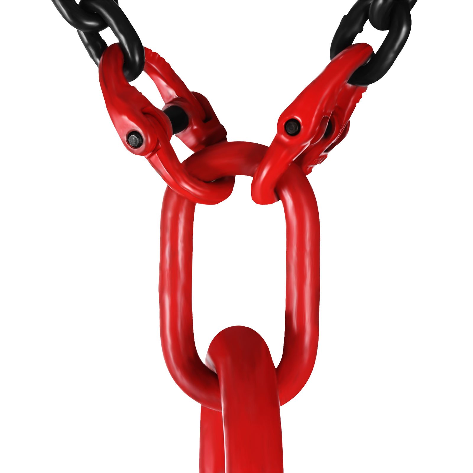 4 Jambe Levage Chaîne avec Crochet Chaîne pour Palan Lifting Chain de Grande Capacité (1.5M)