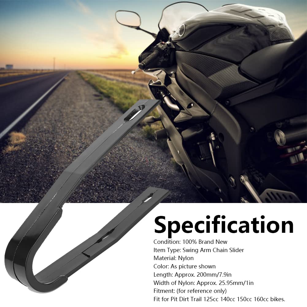 Akozon Paracatena del Braccio Oscillante, Protezione del Cursore del Supporto della Guida del Tampone della Catena del Braccio Oscillante per 110 Cc 125 Cc PIT Quad Dirt Bike ATV