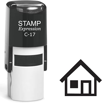 stampexpression - House Self Inking Rubber Stamp - Black Ink A-61320