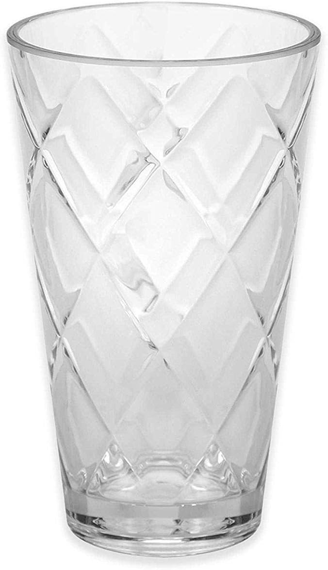  | Certified International Diamond Heavy Weight Clear Acrylic Ice Tea Glass 22 oz. (220 Grams): Iced Tea Glasses