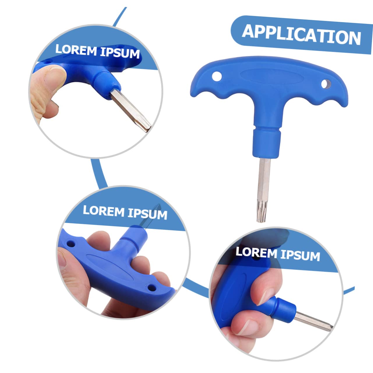 VANZACK 3sets Versatile Golf Club Wrench Set T-tool for Axle Nut Adjustment Cleaning 2pcs*3