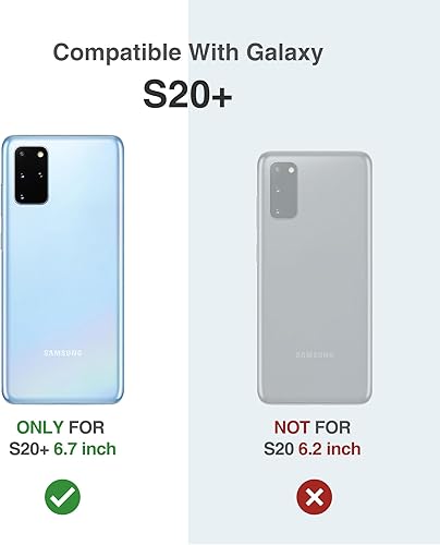 Miniatura 9 de SURITCH Funda para Samsung Galaxy S20 Plus, marco frontal extra, resistente y a prueba de golpes, con protector de pantalla integrado para Samsung