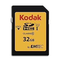 32GB Scheda SD Kodak SDHC classe 10 Gold+ UHS-I U1 Ka.Blist (EKMSD32GHC10K)