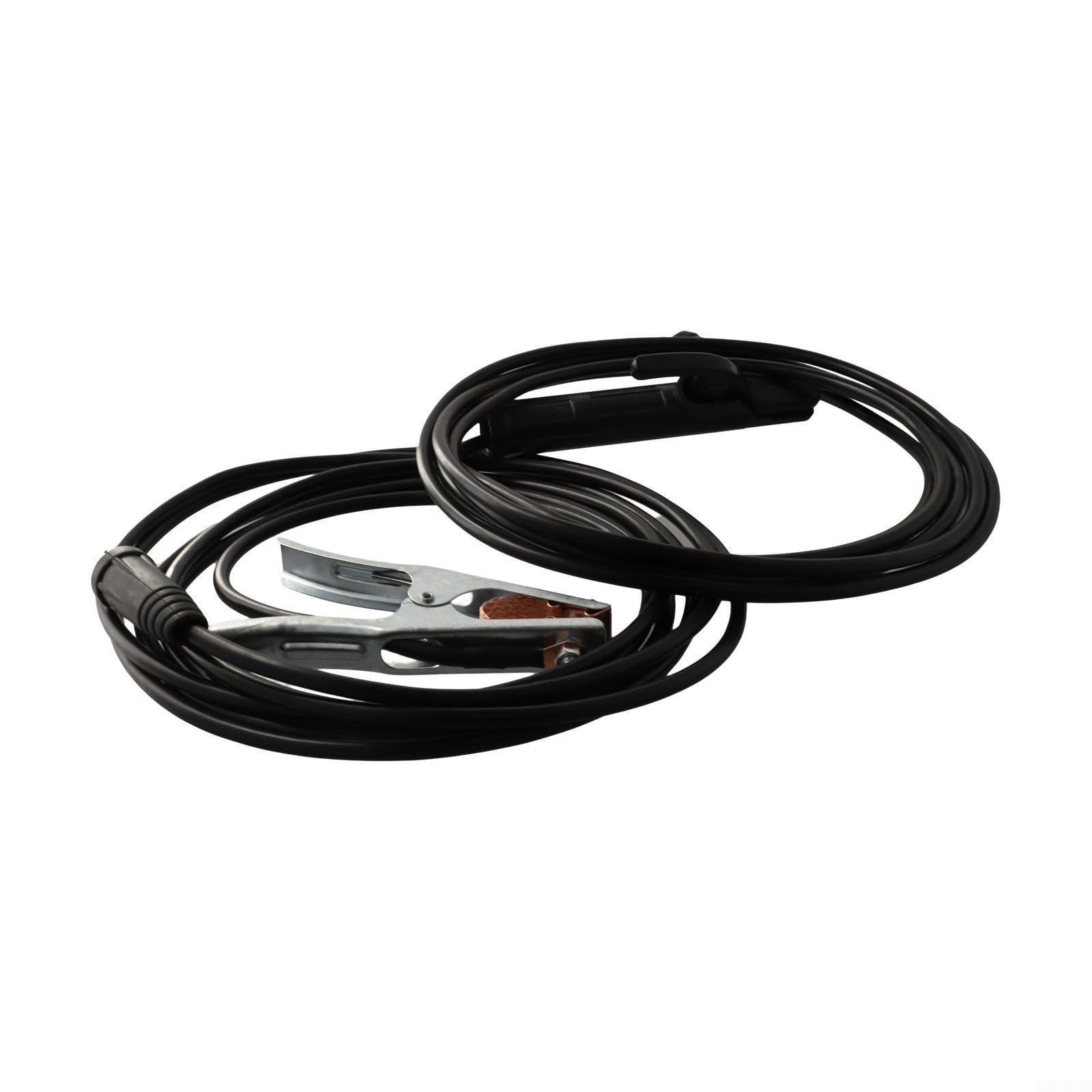 Cavo saldatore con morsetto di massa da 300 A, materiale rame+ABS, per saldatrice ad arco MMA (5 m)