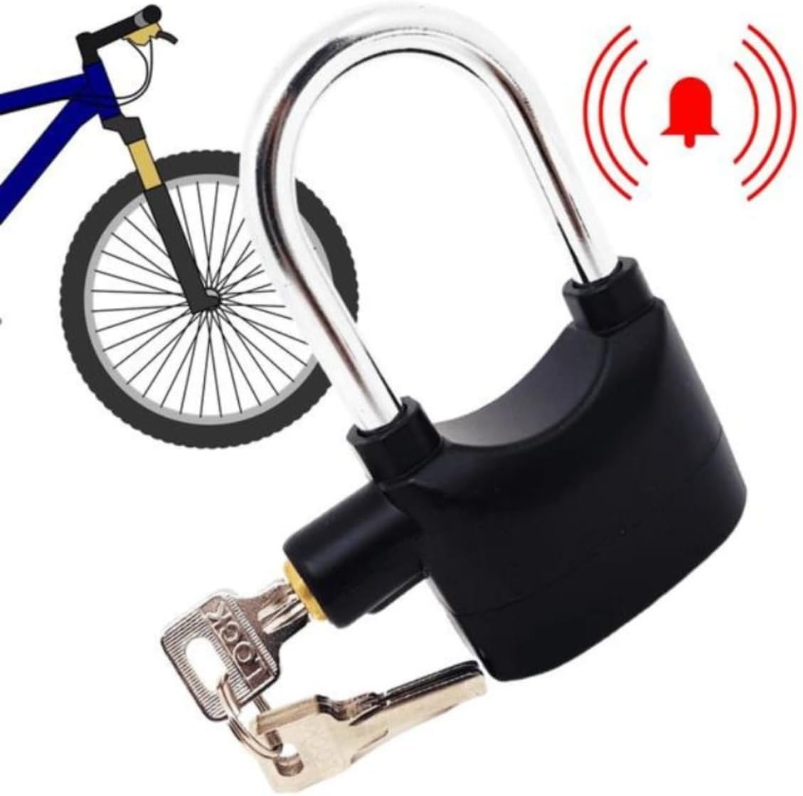 Cadeado Anti-Furto com Alarme – Segurança Inteligente, Moto, Bicicleta, Portão, Armario, Resistência Reforçada e Alarme Sonoro - YASDA Cadeado Anti-Furto com Alarme – Segurança Inteligente, Moto, Bicicleta, Portão, Armario, Resistência Reforçada e Alarme Sonoro - YASDA