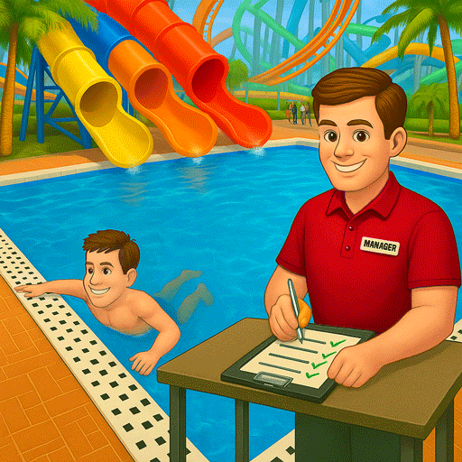 Waterpark Simulator Pool Cleaning Job Free Manager Adventure of Fun Summer