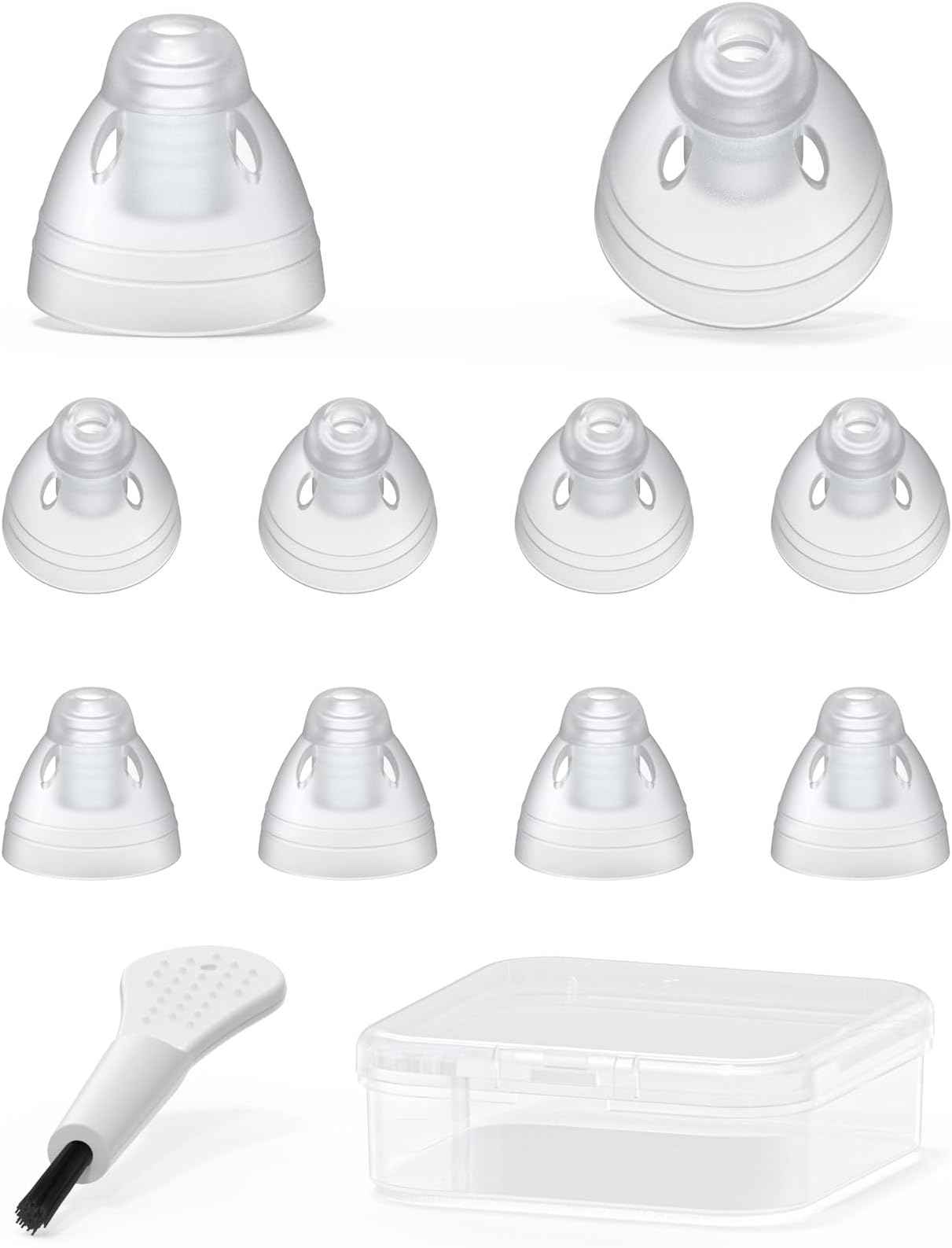 Hearing Aid Domes Medium 8mm Bass Double Vent for Resound