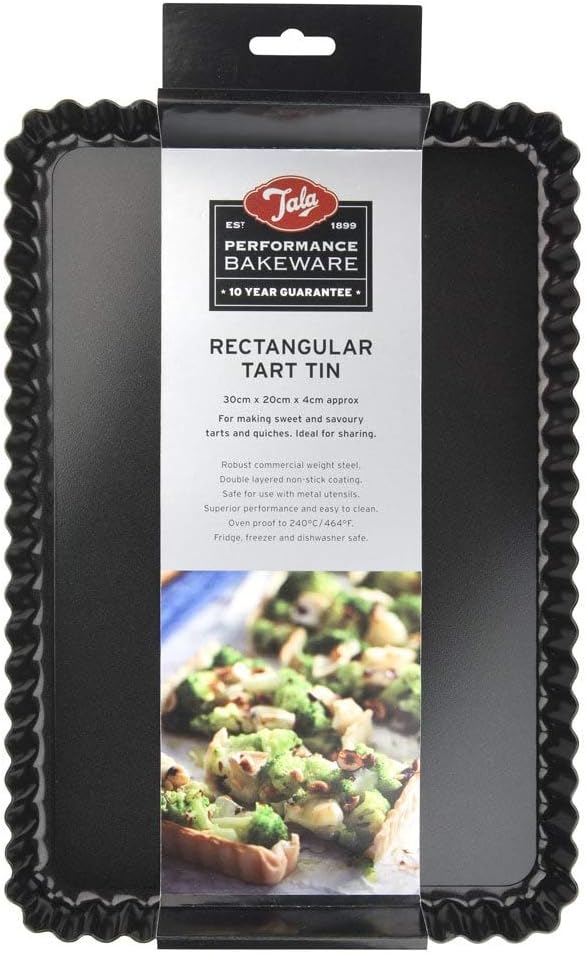Tala Performance Bakeware Rectangular Tart Tin 30 x 20 x 3.5cm, 10A10705 Buy Online at Best